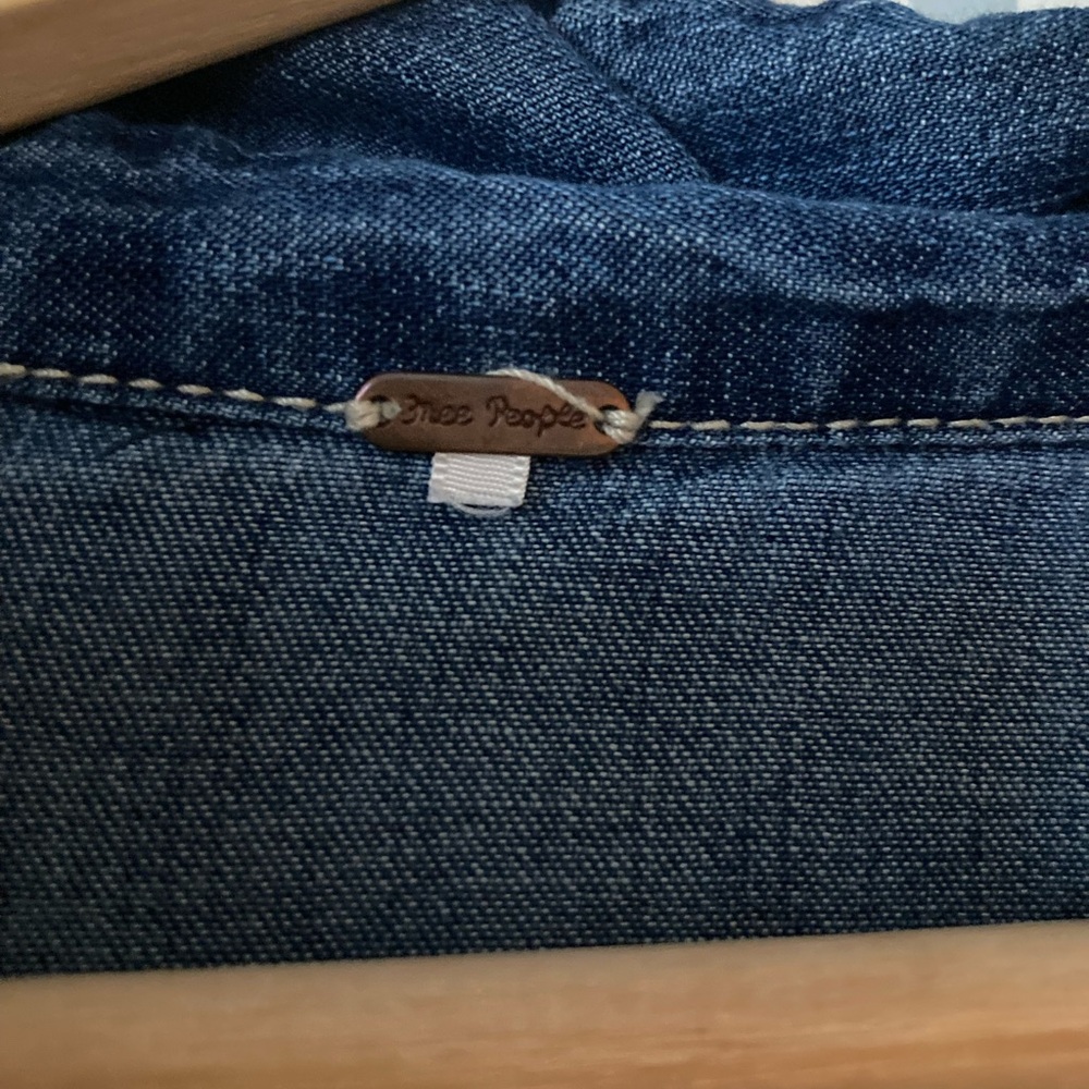 Embroidered Denim Blouse - Picture 2 of 2